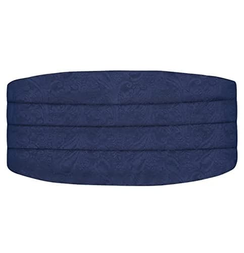 Alizeal Mens Paisley UNTIED Bow Tie Hanky Set, Navy | Classic Formal Accessory for Weddings & Events thumbnail 7