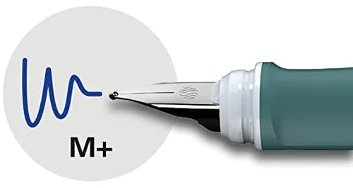 Schneider Ray Fountain Pen M (Medium) Teal Barrel with Royal Blue Erasable Ink - view 4