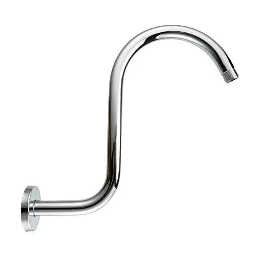 Purelux Goose Neck Shower Arm Water Outlet 6" Rise | Stainless Steel Chrome Finish thumbnail 1