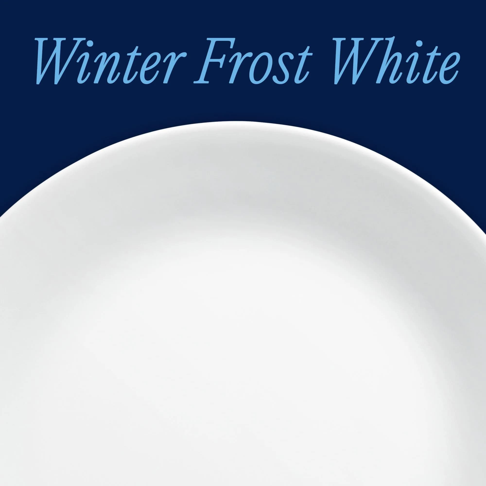 Corelle Winter Frost White 10.25" Dinner Plates - Set of 8, Chip & Break Resistant Triple Layer Glass - view 2