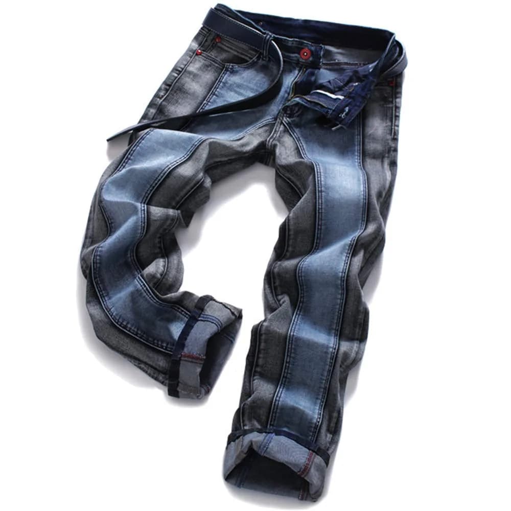 AITITIA Men's Ripped Regular Fit Jeans 42 | Comfortable, Stylish, Long-lasting