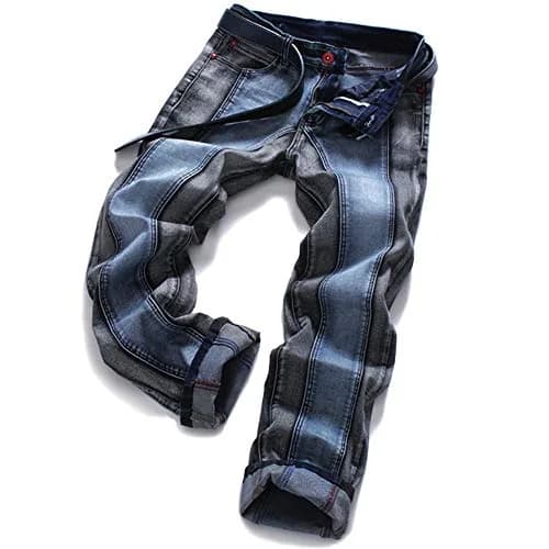 AITITIA Men's Ripped Regular Fit Jeans 42 | Comfortable, Stylish, Long-lasting thumbnail 1