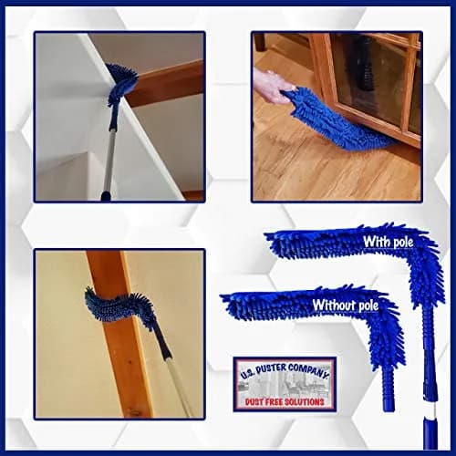 U.S. Duster Company Duster Extendable Reach 20 ft | Aluminum Telescoping Pole & Microfiber Head thumbnail 4