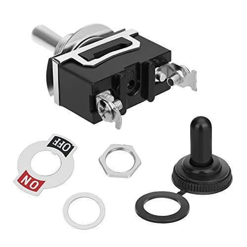 MUZHI SPST Toggle Switch 12V/120V/250V 20A 6-Pack | Waterproof Rocker Switch for Marine & Automotive thumbnail 5