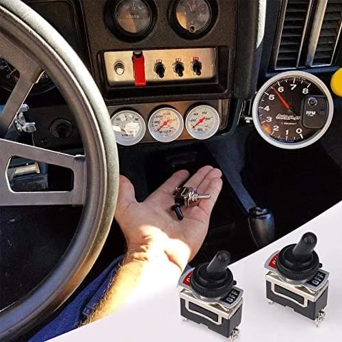 MUZHI SPST Toggle Switch 12V/120V/250V 20A 6-Pack | Waterproof Rocker Switch for Marine & Automotive thumbnail 7