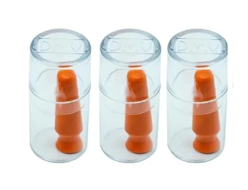DMV Scleral Cup Contact Lens Applicator Tool 3 Pack (Orange) | Standard Scleral Lens Inserter thumbnail 2