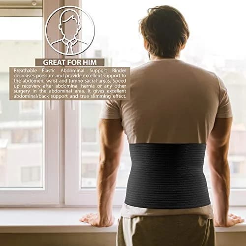 ORTONYX 10-inch Abdominal Binder Belly Compression Wrap 3XL (up to 52") | Post-Surgical, Postpartum Support thumbnail 7