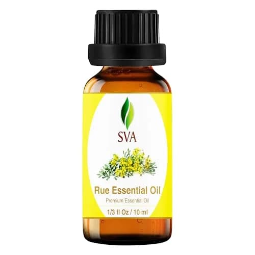 SVA Organics Rue Essential Oil 0.33 Fl Oz (10 ml) - Pure & Natural Aromatherapy Oil thumbnail 1