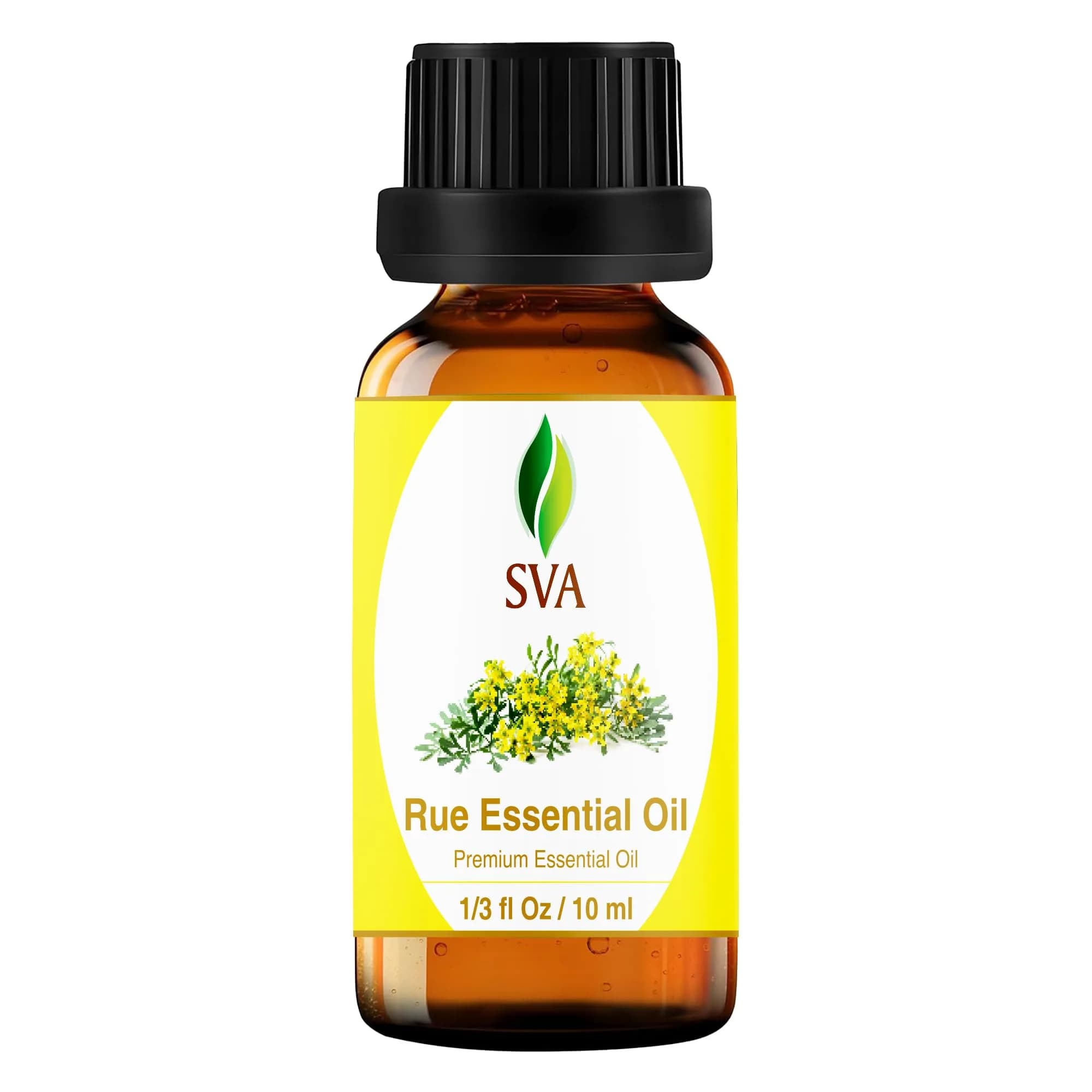 SVA Organics Rue Essential Oil 0.33 Fl Oz (10 ml) - Pure & Natural Aromatherapy Oil - main product image