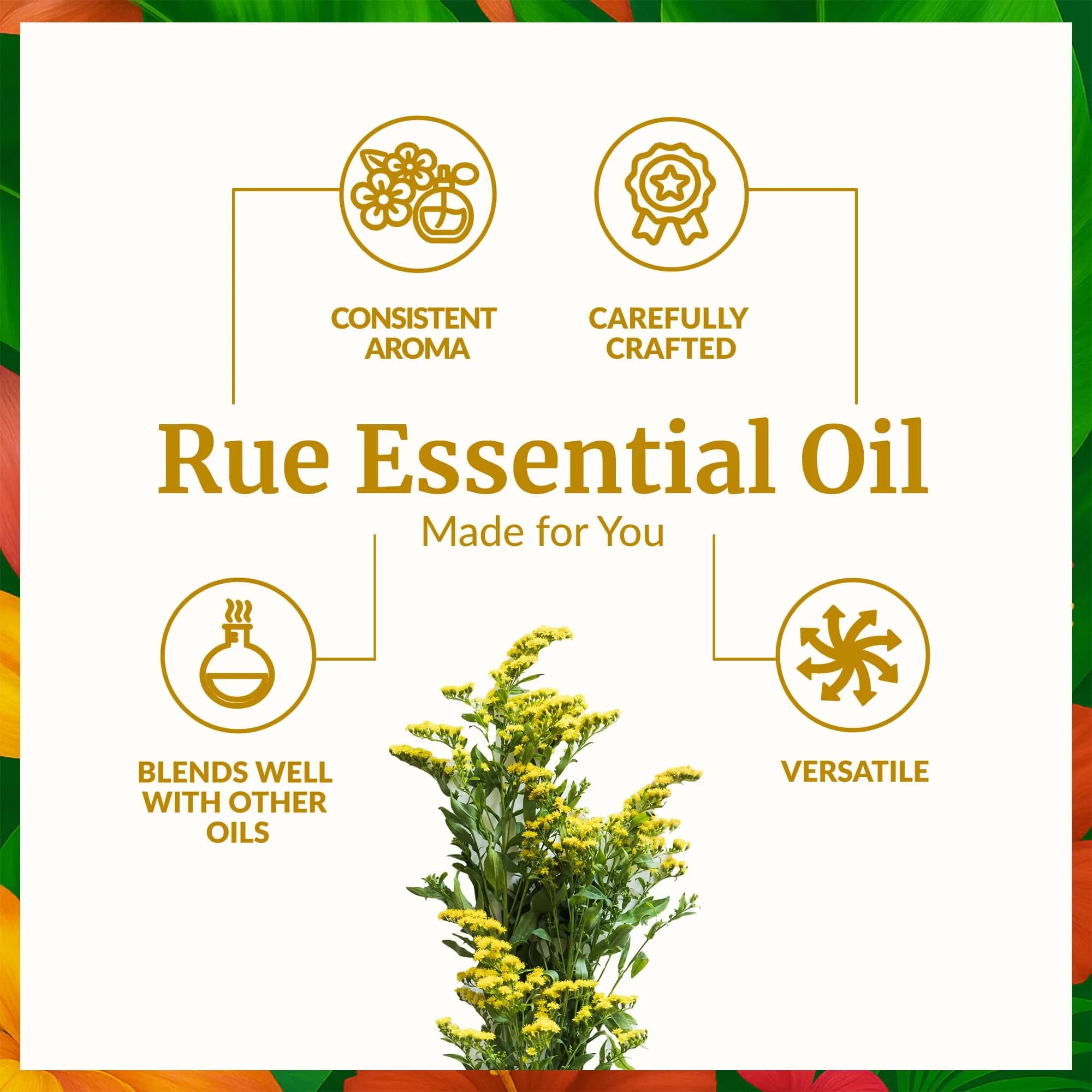 SVA Organics Rue Essential Oil 0.33 Fl Oz (10 ml) - Pure & Natural Aromatherapy Oil - view 3