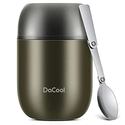 DaCool Food Thermo Insulated Food Jar 16oz | Leak-Proof Hot & Cold Food Container thumbnail 1