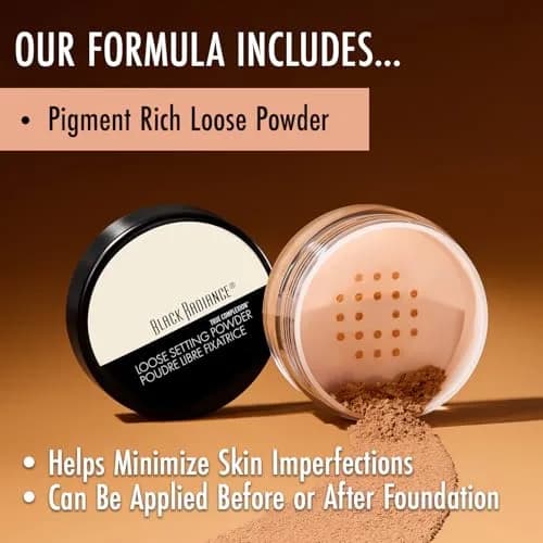Black Radiance True Complexion Loose Setting Powder Honeymoon 18.14 g (0.64 oz) | Sets Makeup for All Day Wear thumbnail 5