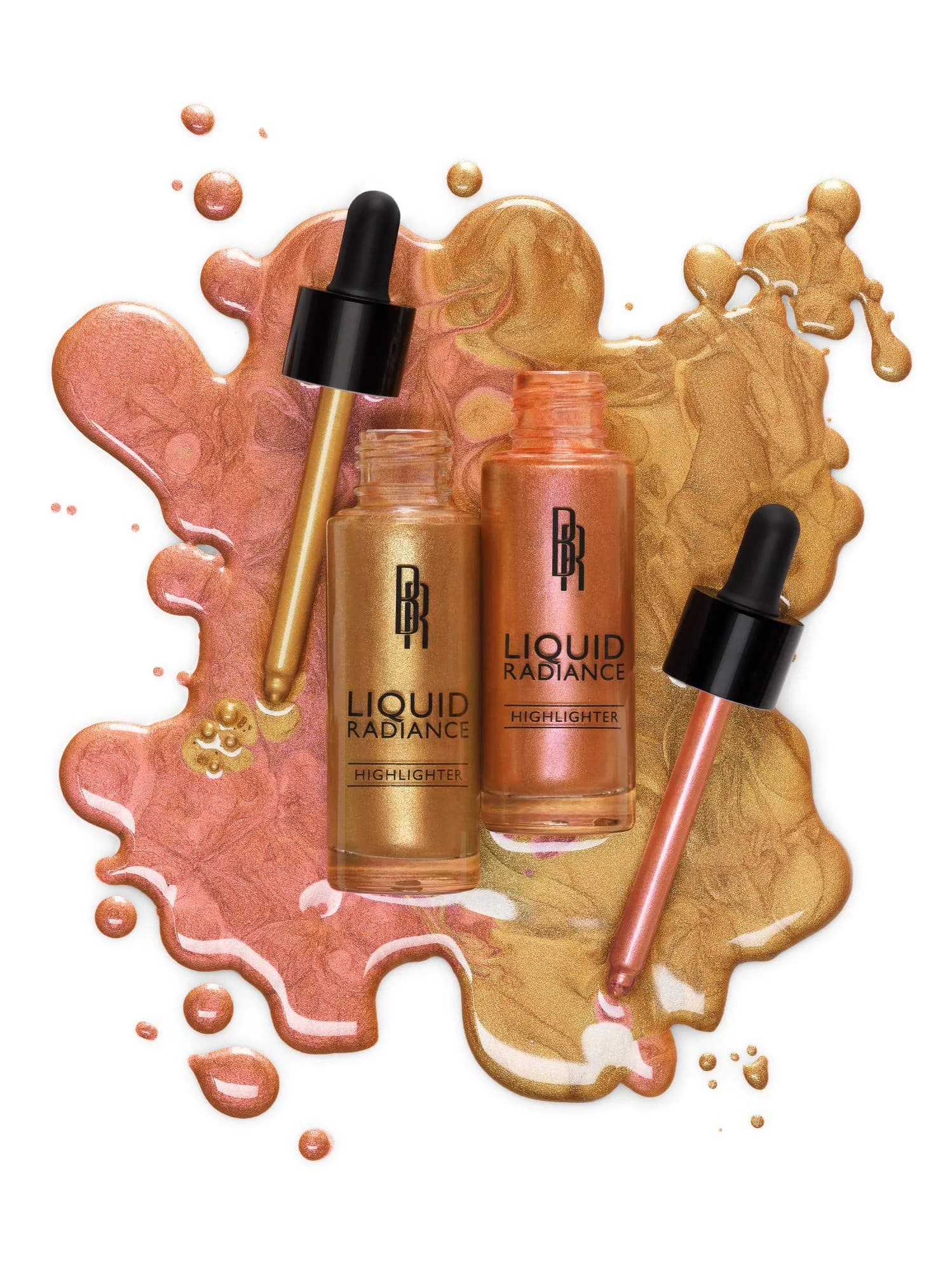 Black Radiance Liquid Radiance Highlighter Weight In Rose 29.57ml (1 Fl Oz) | Illuminator for Melanin-Blessed Complexions - view 3