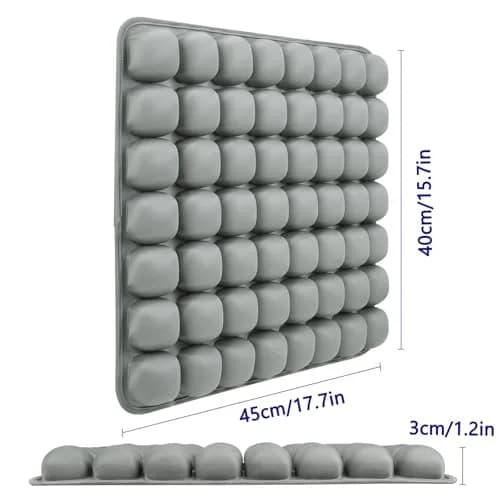 SUNFICON Inflatable Car Seat Cushion 18"x16"x1'' Gray | Pressure Relief & Support thumbnail 4