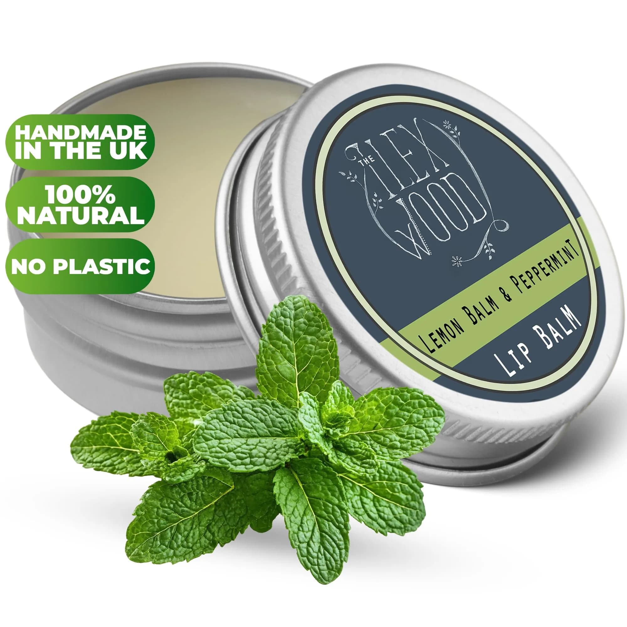 The Ilex Wood Lemon Balm & Peppermint Lip Balm 10ml | Natural Cold Sore Treatment - main product image