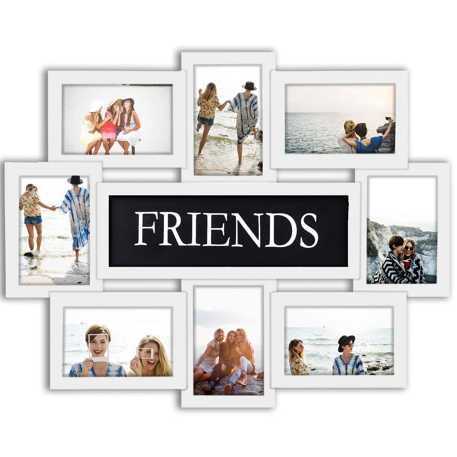 Jerry & Maggie Photo Frame 22x17 White | Collage Wall Decor for 6x4 Photos