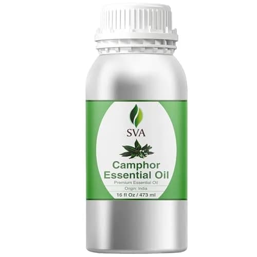 SVA ORGANICS Camphor Essential Oil, 16 Fl Oz (473 ml) - Pure & Natural thumbnail 1