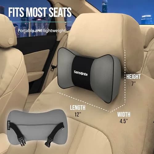 Samsonite Car Neck Pillow Memory Foam | Ergonomic Support for Long Trips in India thumbnail 5