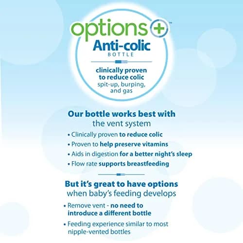 Dr. Brown's Wide-Neck Sippy Bottle Starter Kit, Blue, 6m+ | Anti-Colic, Silicone Spout, BPA Free thumbnail 6