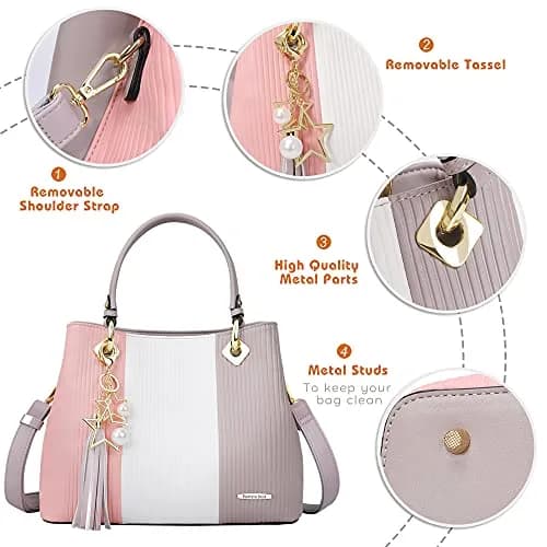 Pomelo Best Top-Handle Handbag for Women with Multiple Pockets | Stylish & Spacious (70-120 chars) thumbnail 5