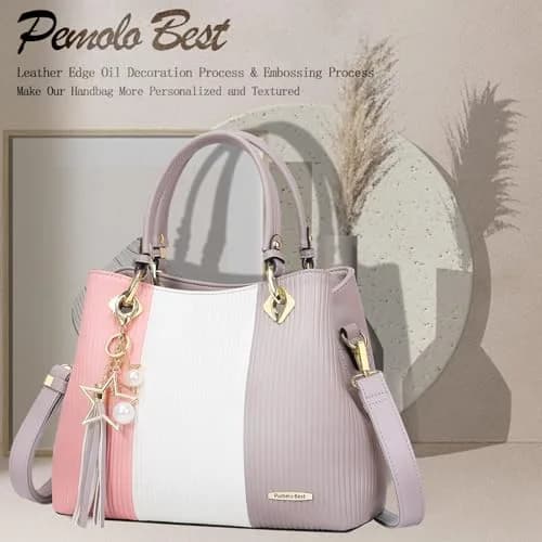 Pomelo Best Top-Handle Handbag for Women with Multiple Pockets | Stylish & Spacious (70-120 chars) thumbnail 3