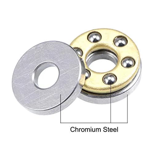 uxcell F2-6M Thrust Ball Bearings 2mm x 6mm x 3mm Single Direction 2pcs | Precision Engineered for Axial Loads thumbnail 2