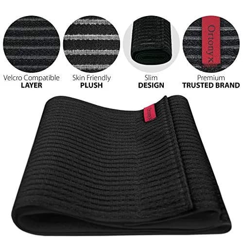 ORTONYX 10" Wide Abdominal Binder Belly Compression Wrap Black (25 cm / Up to 32") | Post-Surgical, Postpartum Support thumbnail 3