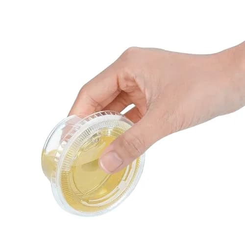 TashiBox 3.25 oz. Food Storage Containers | Clear Plastic Portion Cups with Lids (200 Sets) thumbnail 2