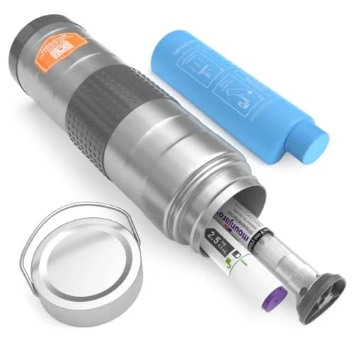 DISONCARE Intercontinental GLP-1 & Insulin Cooler 74H | TSA Approved Travel Case with Handle Ring thumbnail 1