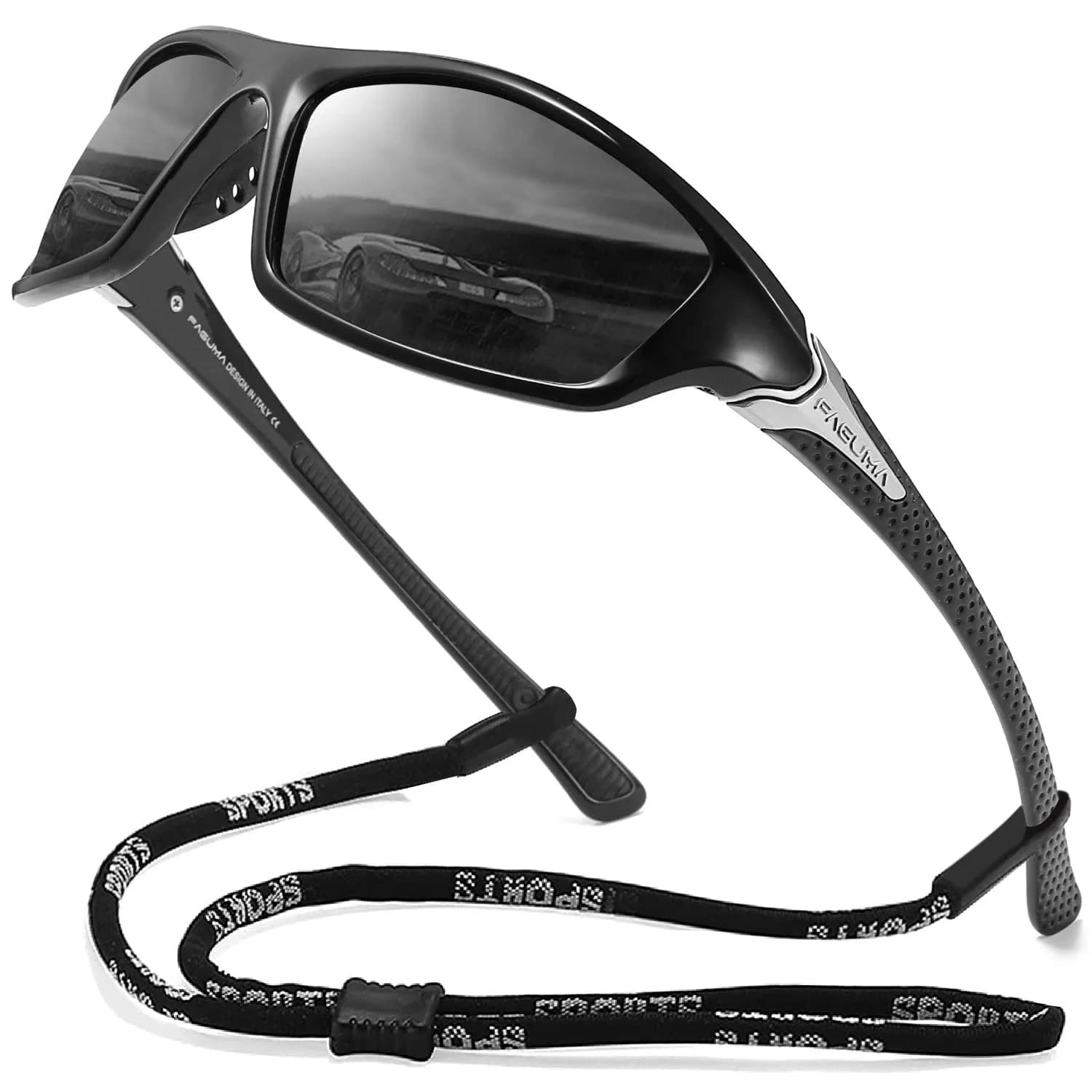 FAGUMA Sports Polarized Sunglasses For Men | 62mm (2.44 in) Lens Width - main product image