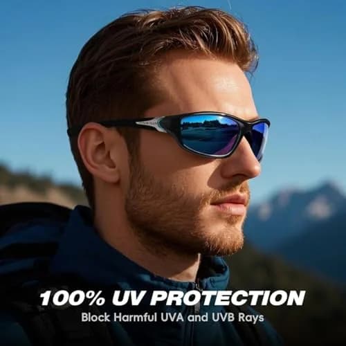 FAGUMA Sports Polarized Sunglasses For Men | 62mm (2.44 in) Lens Width thumbnail 2