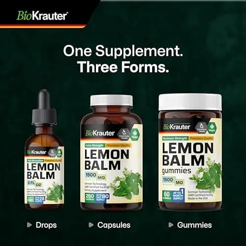 BIO KRAUTER Lemon Balm Tincture 60 ml (2 Fl Oz) | Natural Calming & Sleep Support thumbnail 8