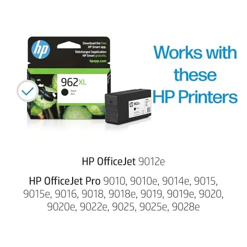 HP 962XL Black High-Yield Ink Cartridge | 2000 Pages | Genuine USA Import thumbnail 2