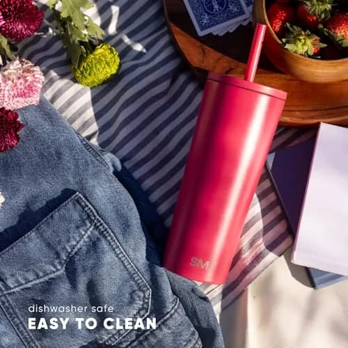Simple Modern Classic Tumbler 28oz (828ml) | Insulated Stainless Steel Cup with Straw Lid thumbnail 5