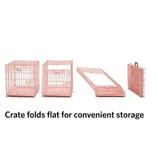 MidWest Homes for Pets Pink Animal_Cage 24-inch Starter Kit for Small Dogs | Complete Crate & Accessories thumbnail 6