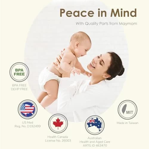 Maymom Duckbill Valves for Spectra S1/S2/9 Plus/Dew 350, Motif Luna, Ameda Mya/Pro - 5 Count | BPA-Free Silicone thumbnail 2