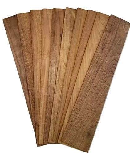Barrington Hardwoods Walnut Thin Sawn Lumber Board 1/8" x 3.25" x 18" | Kiln Dried, Sanded, Prime Black Walnut (10)