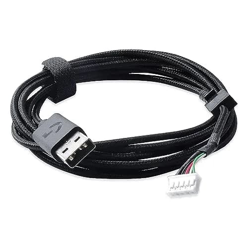 HUYUN Mouse Cable Replacement with Mouse Feet for Logitech G502 Wired Mouse, 2m (6.5ft) Braided USB Cable thumbnail 3
