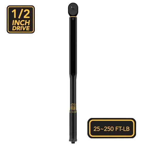 LEXIVON 1/2-Inch Drive Click Torque Wrench 25-250 Ft-Lb / 33.9-338.9 Nm | Certified Precision & Durable Build thumbnail 5