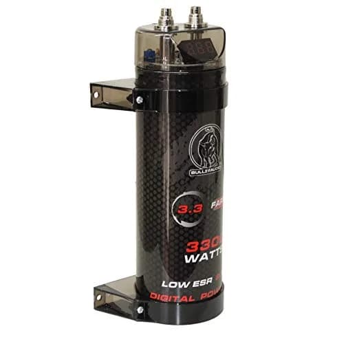 BULLZ AUDIO BCAP3.3 3.3 Farad Capacitor with Digital Voltage Display | 1.46 kg (3.2 lb) Aluminum thumbnail 1