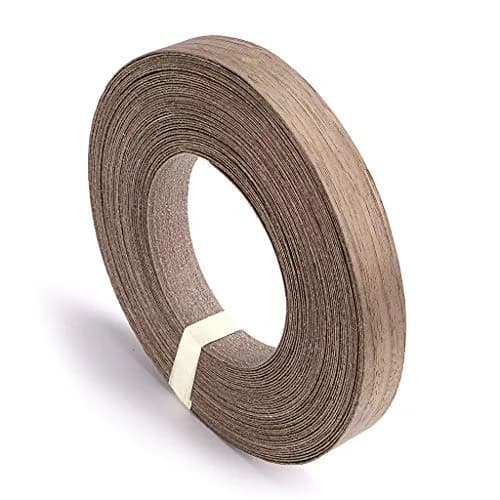 Skelang Walnut Wood Veneer Edge Banding 3/4 inch × 50 feet | Real Wood Veneer for Furniture & Cabinets thumbnail 1