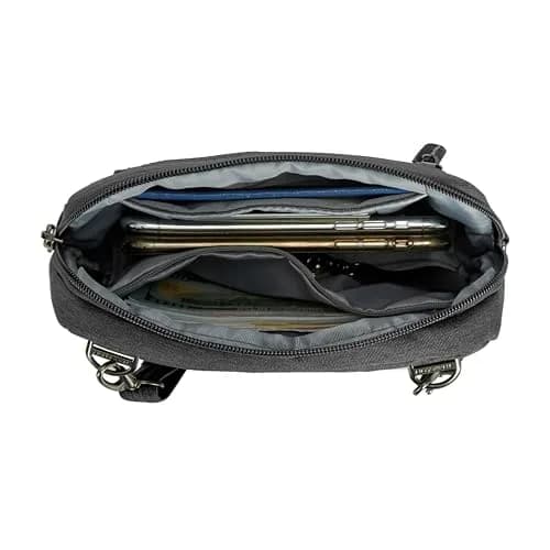 Travelon Anti-Theft Metro Convertible Small Crossbody Bag | RFID Protected, Slash-Resistant, 8.5"W x 5.25"H thumbnail 9
