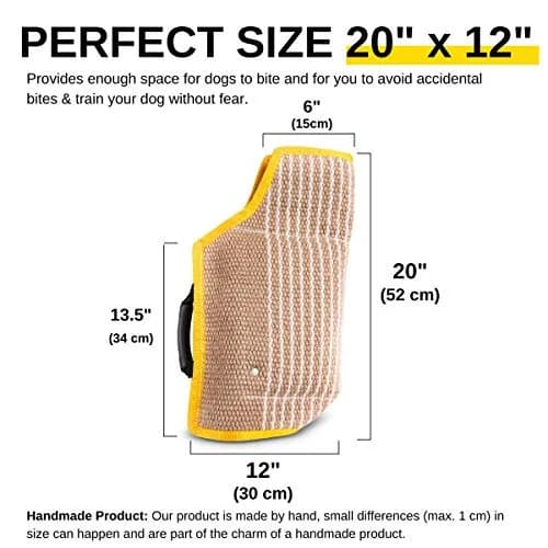 YES4QUALITY Dog Bite Sleeve for Large Dogs | Heavy Duty Canine Training Gear (20x12") thumbnail 4