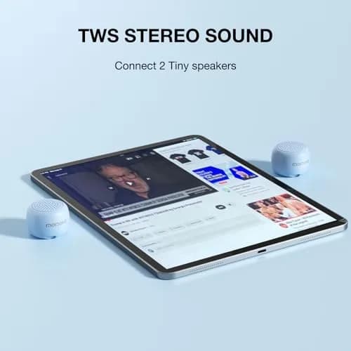 MOMOHO Mini Bluetooth Speaker Blue 40mm (1.4in) | Personal Sound Space for Travel & Calls thumbnail 4
