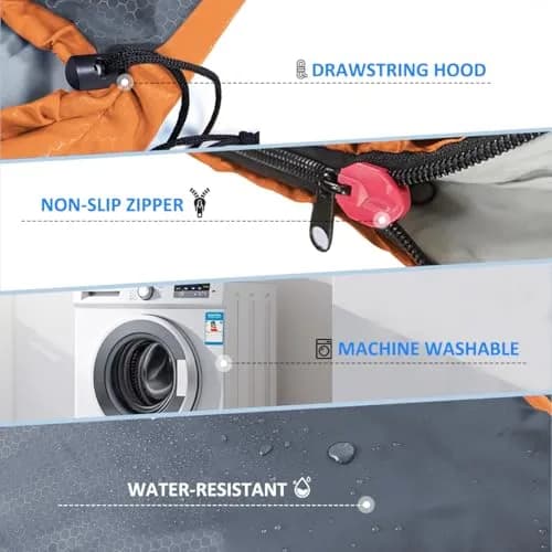 oaskys Camping Sleeping Bag - 3 Season Waterproof & Lightweight | Suitable for Adults & Kids thumbnail 5