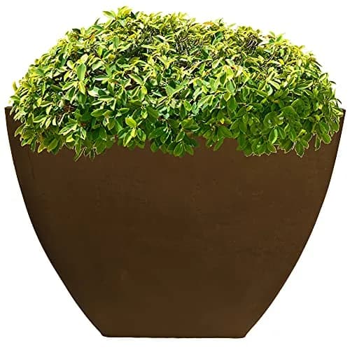 RTS Home Accents 16" Square Garden Planter for Indoor or Outdoor Gardening, Oak - Weather-Resistant & Stylish thumbnail 4
