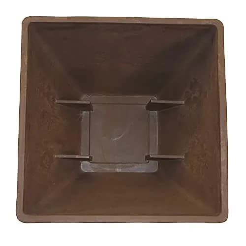 RTS Home Accents 16" Square Garden Planter for Indoor or Outdoor Gardening, Oak - Weather-Resistant & Stylish thumbnail 3