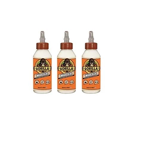 Gorilla Wood Glue 8 Ounce Bottle, 3 Pack | Water-Resistant PVA Adhesive for Woodworking thumbnail 1
