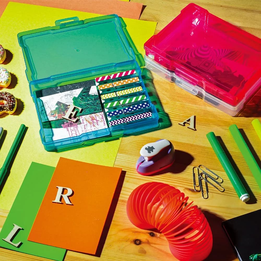 novelinks Photo Storage Box with 16 Inner Cases | 14.8"W x 12"L x 5.1"H (37.6cm x 30.5cm x 13cm) - view 7