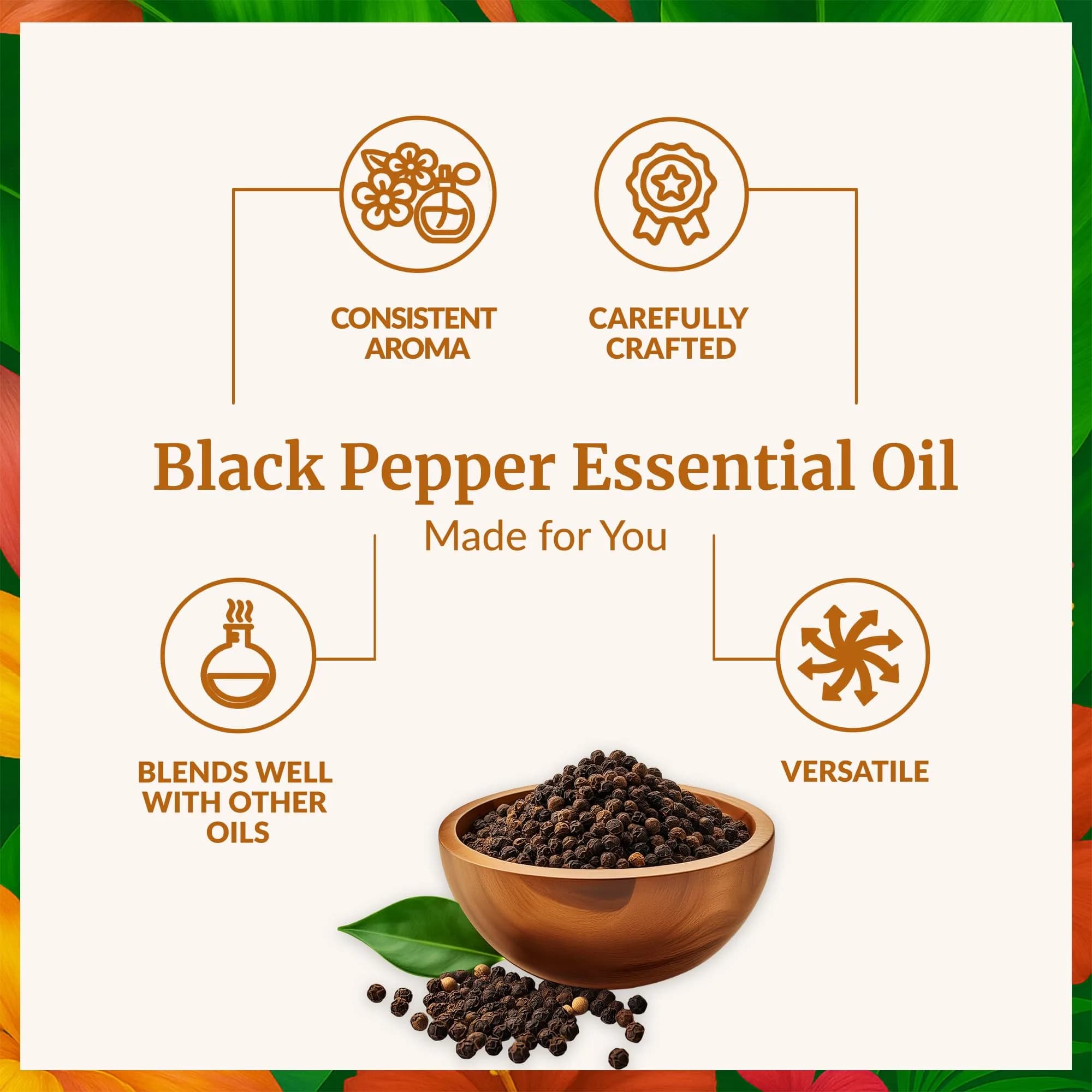 SVA ORGANICS Black Pepper Essential Oil 4 Fl Oz (118 mL) - Pure & Natural - view 3